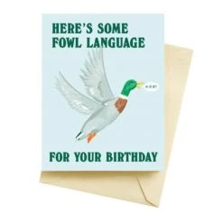 Patina Stores Fowl Language Birthday Card