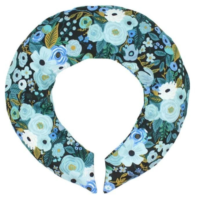 Patina Stores Black Floral Neck Wrap Patina Stores Black Floral Neck Wrap