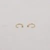 Patina Stores Hoop Earring With Cubic Zirconia Stone Anchor Jewelry