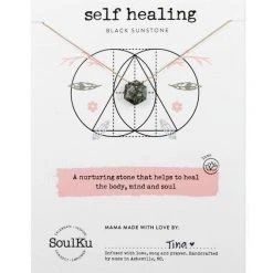 Patina Stores Black Sunstone Self Healing Necklace