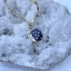 Patina Stores Enamel Blue Moon Necklace Necklaces