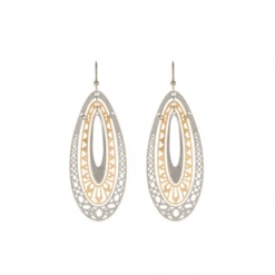 Patina Stores Oval Mixed Metal Earrings