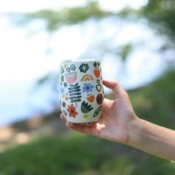 Patina Stores Abstract Floral Wine Tumbler