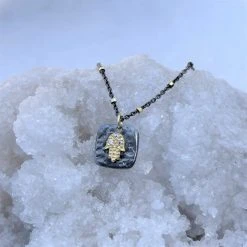 Patina Stores Hamsa Oxidized Pendant Necklace Jewelry