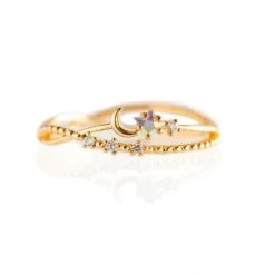 Patina Stores Moon And Star Ring Jewelry