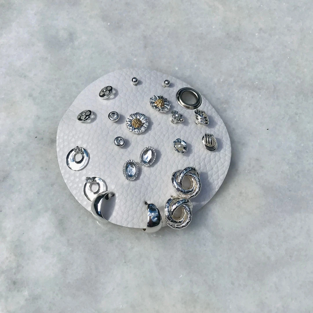 Patina Stores Silver Daisy Earring Set Patina Stores Silver Daisy Earring Set