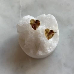 Patina Stores Jewelry Gold Heart Studs