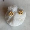 Patina Stores Jewelry Gold Daisy Earrings