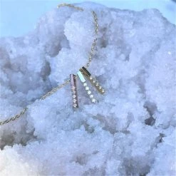 Patina Stores Mixed Metal Three Bar Necklace Jewelry