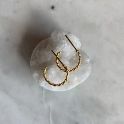 Patina Stores Gold Twisted Hoops Jewelry