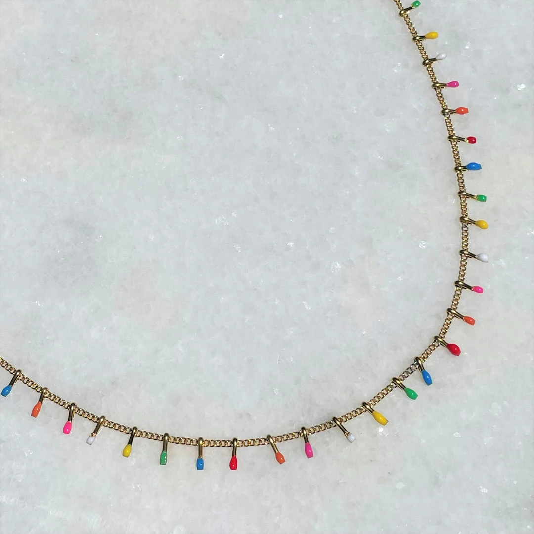 Patina Stores Multicolor Dainty Charm Necklace 1 Patina Stores Multicolor Dainty Charm Necklace