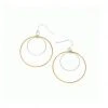 Patina Stores Double Circle Mixed Metal Earrings