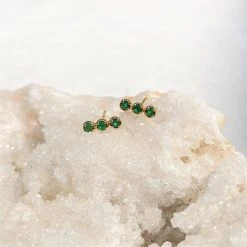 Patina Stores Green Onyx Stud Earrings Jewelry