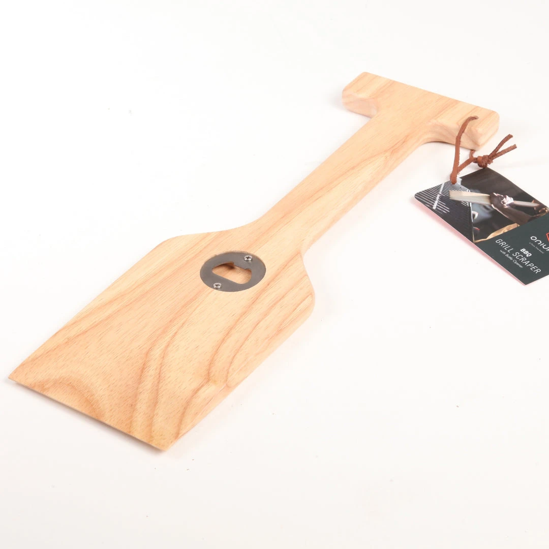 Patina Stores Outdoor Fun Hardwood Grill Scraper With Bottle Opener Patina Stores Outdoor Fun Hardwood Grill Scraper With Bottle Opener