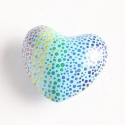 Patina Stores Painted Heart Chime 12 Patina Stores Painted Heart Chime