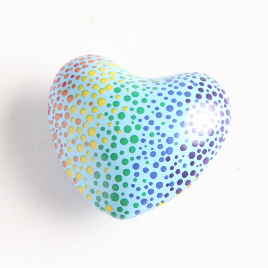 Patina Stores Painted Heart Chime Patina Stores Painted Heart Chime