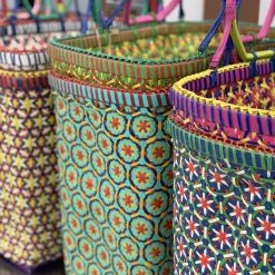 Patina Stores Bright Multicolored Market Baskets Garden 4 Patina Stores Bright Multicolored Market Baskets Garden