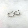 Patina Stores Jewelry Silver Chain Hoop Earring