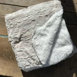 Patina Stores Cozy Neutral Sherpa Blankets Blankets & Pillows