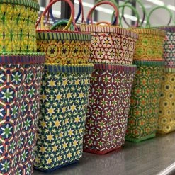 Patina Stores Bright Multicolored Market Baskets Garden 5 Patina Stores Bright Multicolored Market Baskets Garden