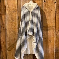 Patina Stores Home Goods Wearable Sherpa Blanket - Grey Zephyr