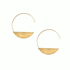 Patina Stores Gold Half Moon Threader Earring Jewelry
