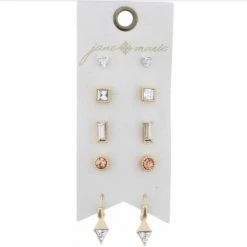 Patina Stores Rhinestone Earring Set