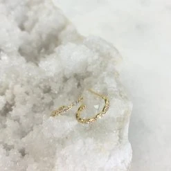 Patina Stores Jewelry Tiny Pave Hoops