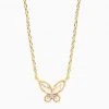 Patina Stores Gold Butterfly Necklace