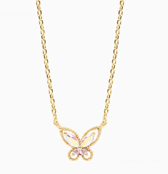 Patina Stores Gold Butterfly Necklace Patina Stores Gold Butterfly Necklace