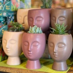 Patina Stores Porcelain Face Planter