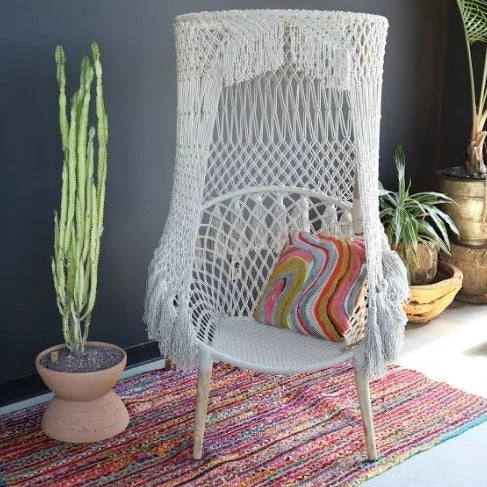 Patina Stores Cotton Ring Chair W/ Canopy Patina Stores Cotton Ring Chair W/ Canopy