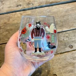 Patina Stores Entertaining Lumberjack Wine Glass