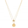 Patina Stores Double Layer Coin Necklace Jewelry