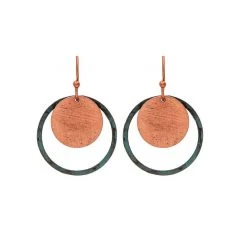 Patina Stores Double Disc Earring