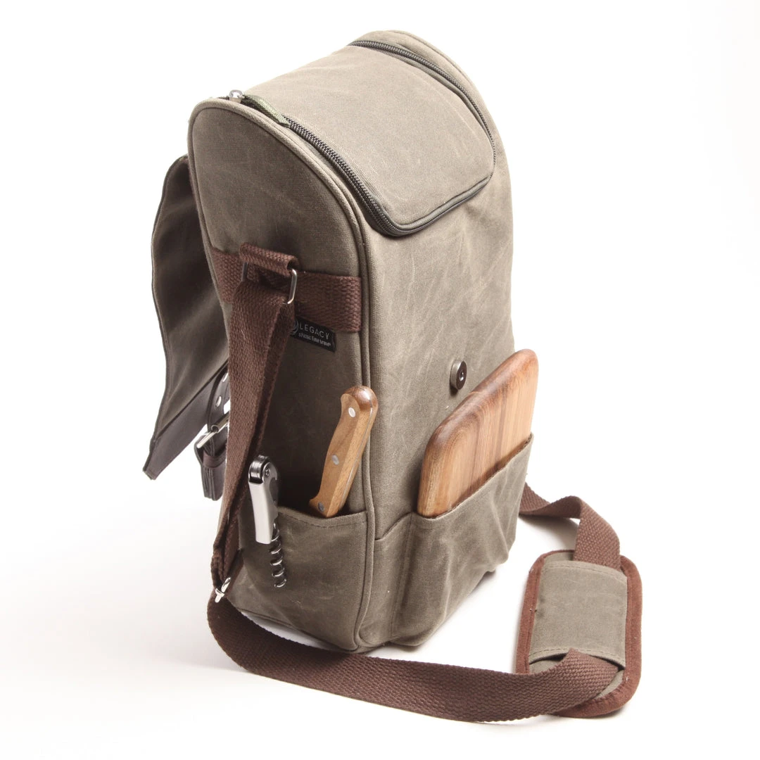 Patina Stores Entertaining Wine & Cheese Picnic Cooler Bag Patina Stores Entertaining Wine & Cheese Picnic Cooler Bag