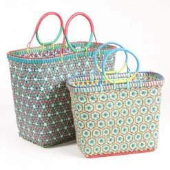 Patina Stores Bright Multicolored Market Baskets Garden 7 Patina Stores Bright Multicolored Market Baskets Garden