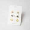 Patina Stores Jewelry Smiley Face Earring Set