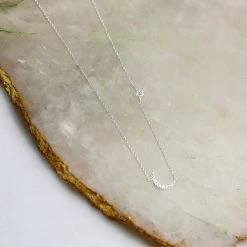 Patina Stores Tiny Pave Star & Moon Charm Necklace Jewelry