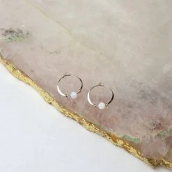 Patina Stores Opal Bead Huggie Jewelry