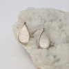 Patina Stores Brushed Teardrop Earring