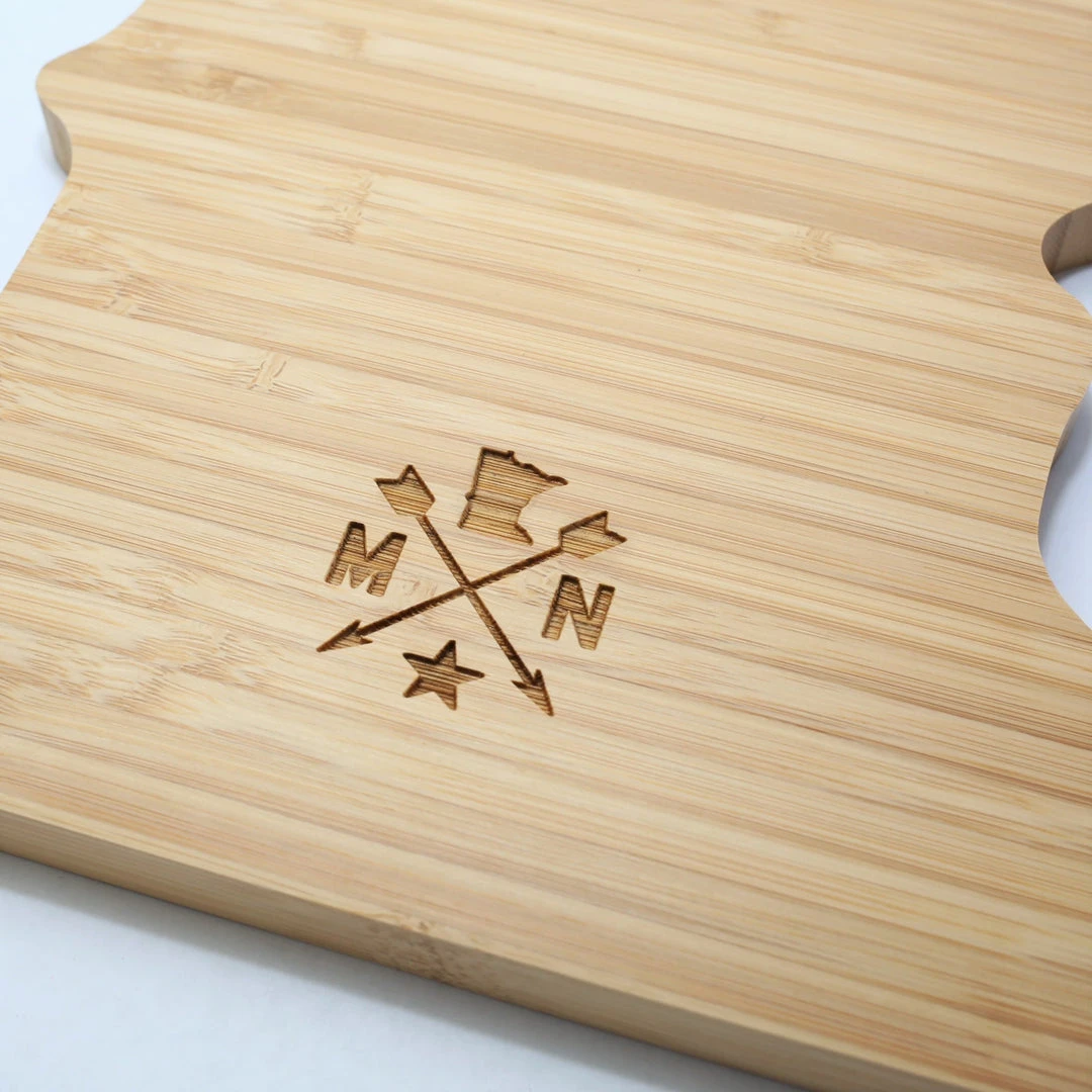 Patina Stores Minnesota Badge Cutting Board Local Love Patina Stores Minnesota Badge Cutting Board Local Love