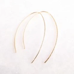 Patina Stores Gold Arc Threader Earring Jewelry