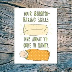 Patina Stores Burrito New Baby Card