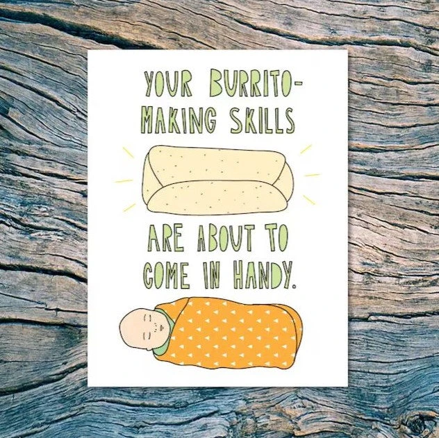 Patina Stores Burrito New Baby Card 1 Patina Stores Burrito New Baby Card