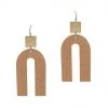 Patina Stores Jewelry Natural Wooden Arch Earring