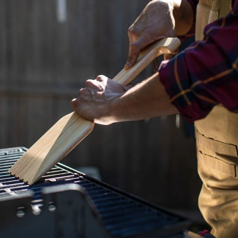 Patina Stores Outdoor Fun Hardwood Grill Scraper With Bottle Opener Patina Stores Outdoor Fun Hardwood Grill Scraper With Bottle Opener