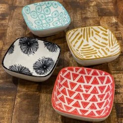 Patina Stores Mid-Modern Square Pinch Bowls Kitchen