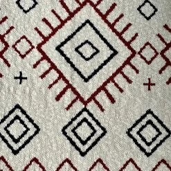 Patina Stores White, Clay & Navy Blanket With Tassels