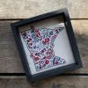 Patina Stores Embroidered Minnesota Floral Plaque